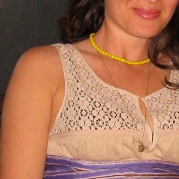 Jewelry - Yellow Beaded Necklace